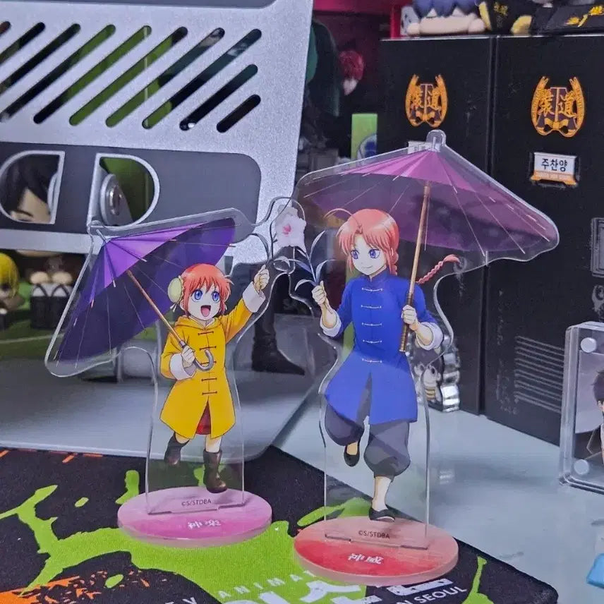[BUNJANG] Gintama Kamui Kagura Dash Store Childhood Acrylic Stand Bundle Set / 택미포 4.5)은혼 카무이 카구라 대시스토어 유년시절 아크릴 스탠드 일괄