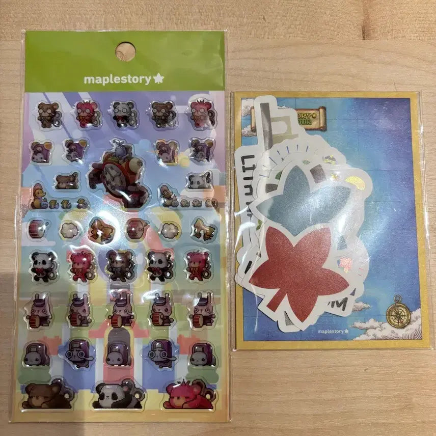 [BUNJANG] MapleStory Pop-Up Sticker Set (2 Types) / 메이플스토리 팝업 스티커 2종