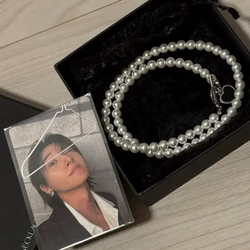 [BUNJANG] MONSTA X I.M Changkyun Invitation Pearl Necklace / 아이엠 몬스타엑스 창균 임비테이션 진주 목걸이