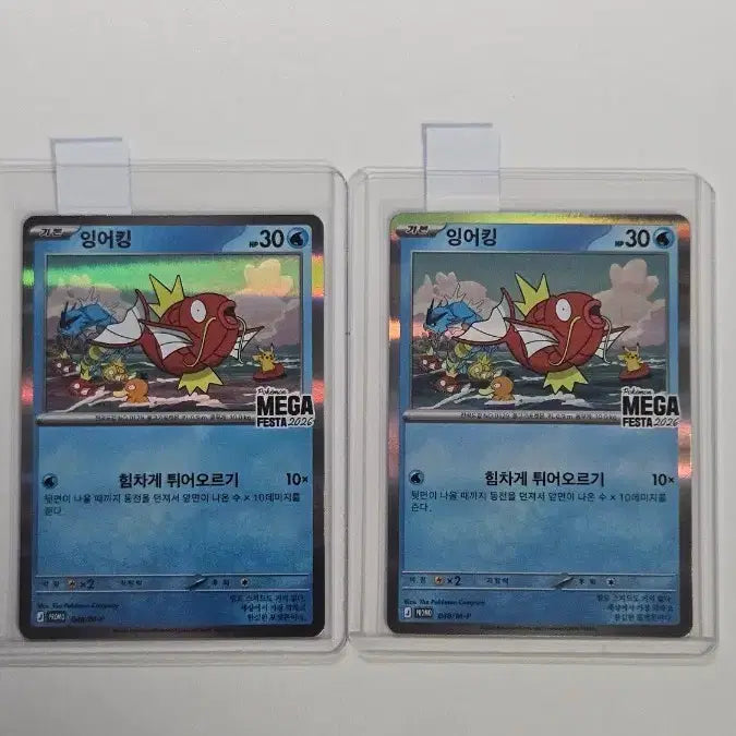 [BUNJANG] Pokemon Magikarp Promo Card Set (2) / 포켓몬 카드 잉어킹 프로모카드 2장(일괄