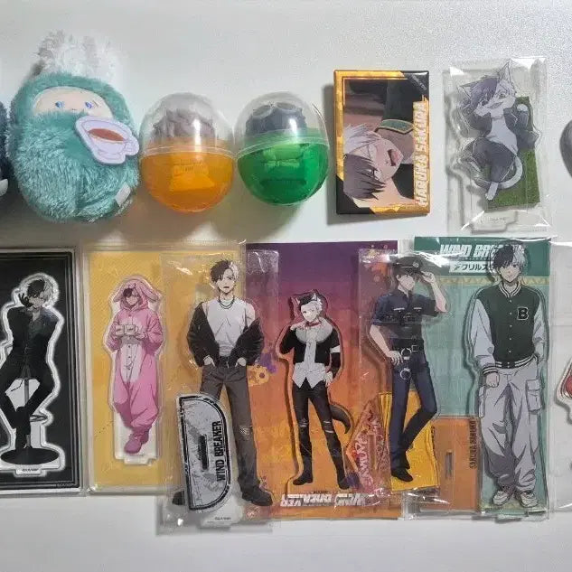 [BUNJANG] Wind Breaker Sakura Haruka Acrylic Stand Plush Gacha Can Badge Bundle Set / 윈브레 사쿠라 하루카 아크릴 스탠드 누이 가챠 캔뱃지 일괄 양도