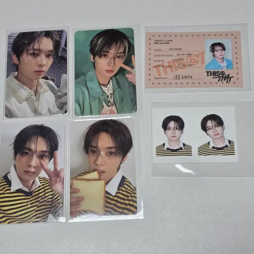 [BUNJANG] Stray Kids Lee Know THIS&amp;THAT Photocard Bundle Set / 스트레이 키즈 리노 포토카드 세트 스키즈 this&amp;that thisthat 포카