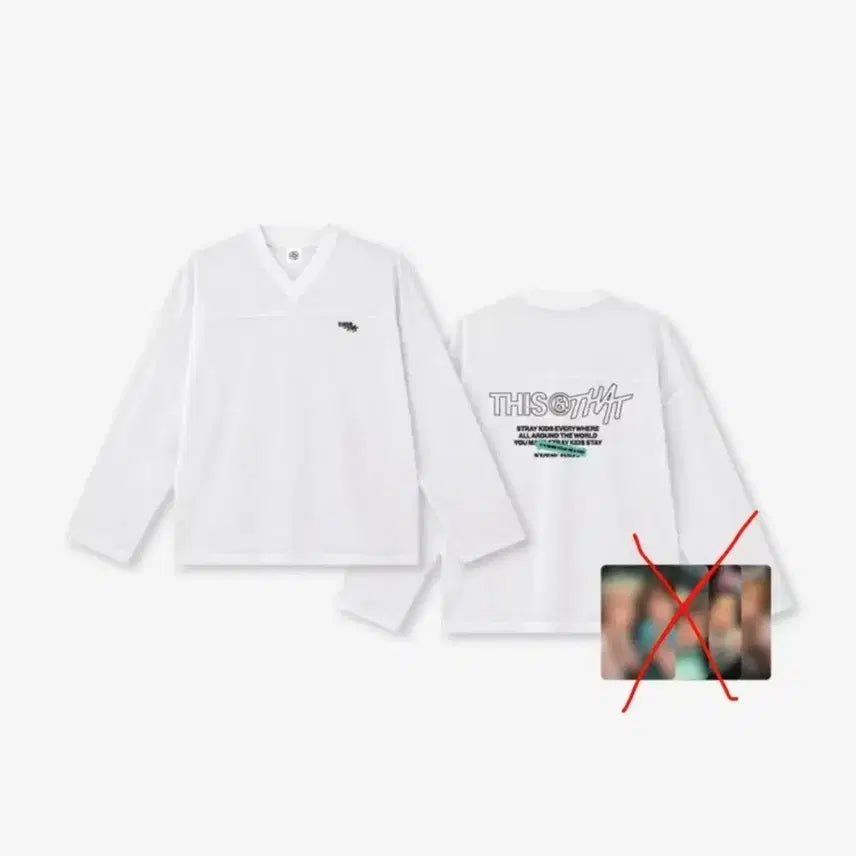 [BUNJANG] Stray Kids ALL IN Popup Long Sleeve Shirt / (포카x) 스트레이키즈 스키즈 straykids 디스앤댓 팝업 롱슬리브 셔츠 티셔츠