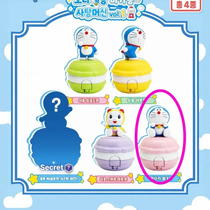[BUNJANG] Doraemon Macaron Candy Machine - Strawberry Flavor (Unsealed) / [단순개봉/당일접수] 도라에몽 마카롱 사탕머신 - 딸기맛