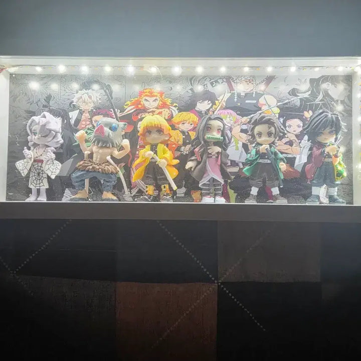 [BUNJANG] Demon Slayer Figure with LED Lighting Set / 귀멸의 칼날 피규어 LED 조명 세트
