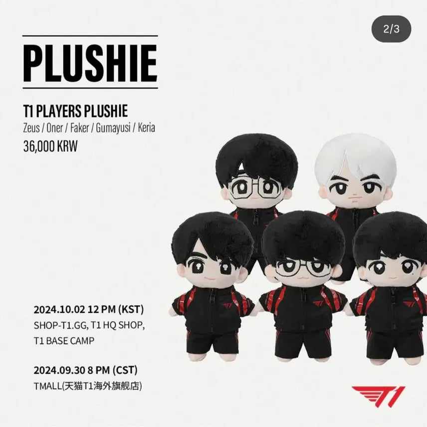 [BUNJANG] T1 Faker 2024 Doll / T1 2024 페이커 인형