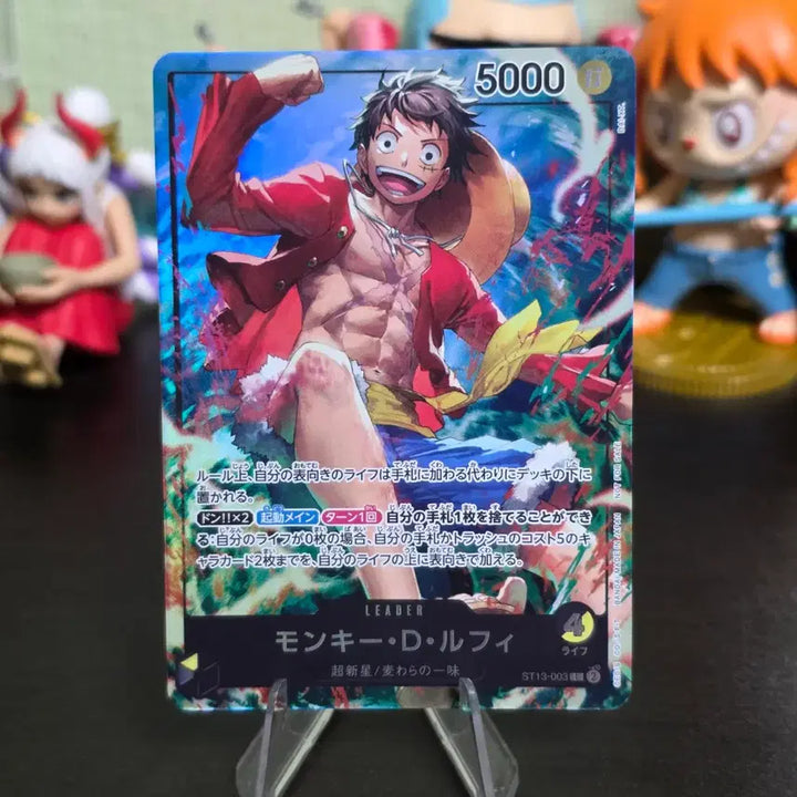 [BUNJANG] One Piece Card Monkey D. Luffy Leader Promo Card (Japanese Edition, A Grade) / 일판) A급 원피스 카드 몽키 D 루피 리더 세븐일레븐 프로모 카드