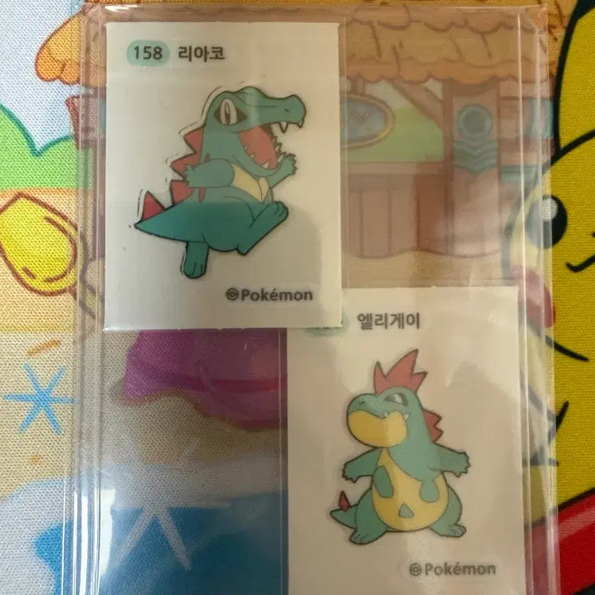 [BUNJANG] Pokemon Sticker - Chinchou, Lanturn Bundle Set / 포켓몬스터 띠부씰 - 리아코, 엘리게이 2종 일괄