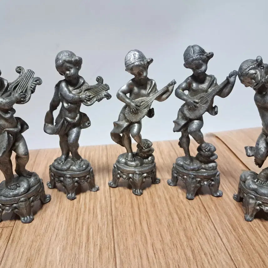 [BUNJANG] Vintage Ballet Dancer Figurines Set (Set of 5) / (3) 빈티지,악대 장식품,높이14~15센티 (5개 총무게2.5키로) 세월의 흔적 있어요