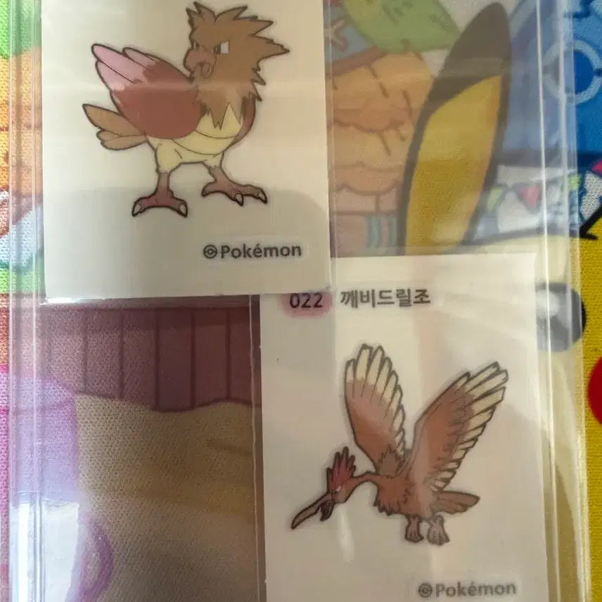 [BUNJANG] Pokemon Panini Sticker Bundle (Fletchling, Fletchinder) / 포켓몬스터 띠부씰 - 깨비참, 깨비드릴조 2종 일괄