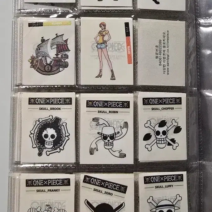 [BUNJANG] One Piece Stamp Stickers Bundle Set / 삼립 원피스 띠부띠부씰 일괄