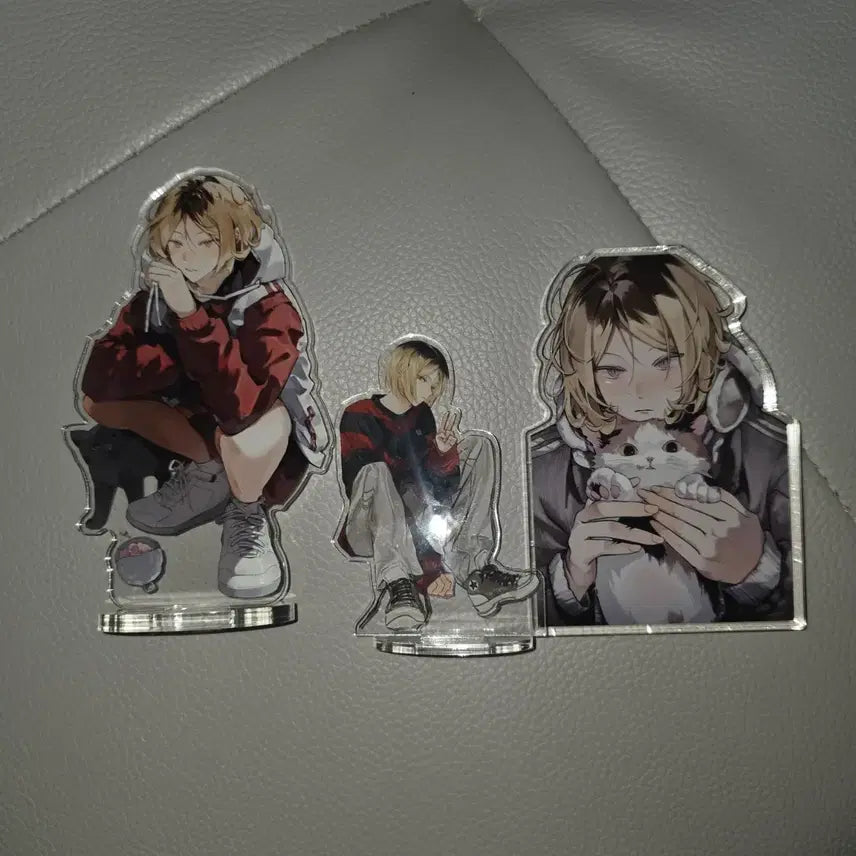 [BUNJANG] Haikyuu!! Kozume Kenma Acrylic Stand Set / 하이큐 비공굿 비공식 켄마 아크릴 스탠드 3종 일괄