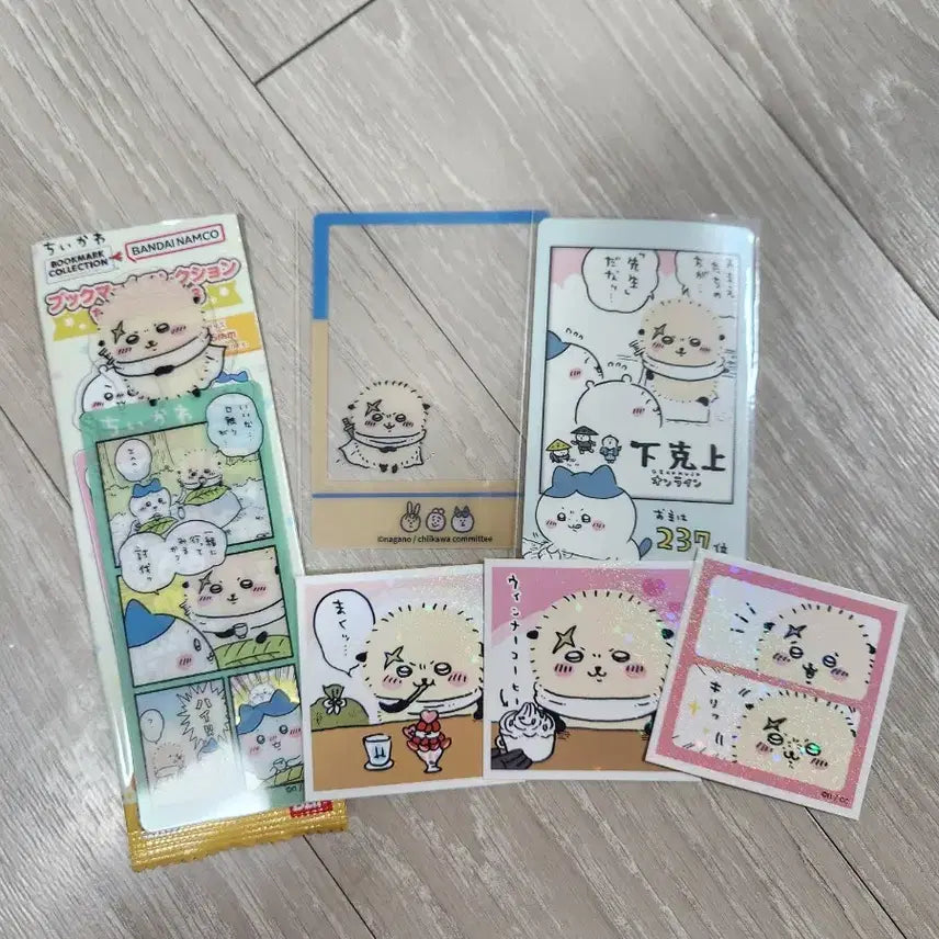 [BUNJANG] Chiikawa Racco Clear Card, Sticker, Bookmark Bundle Set / 먼작귀 치이카와 랏코 클리어카드, 스티커, 책갈피 일괄