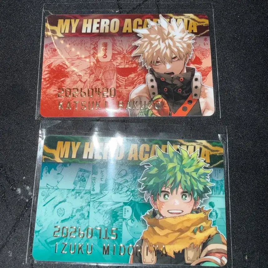[BUNJANG] My Hero Academia Birthday Cards Bakugo &amp; Midoriya Bundle Set / 나히아 생일카드 바쿠고 미도리야 일괄