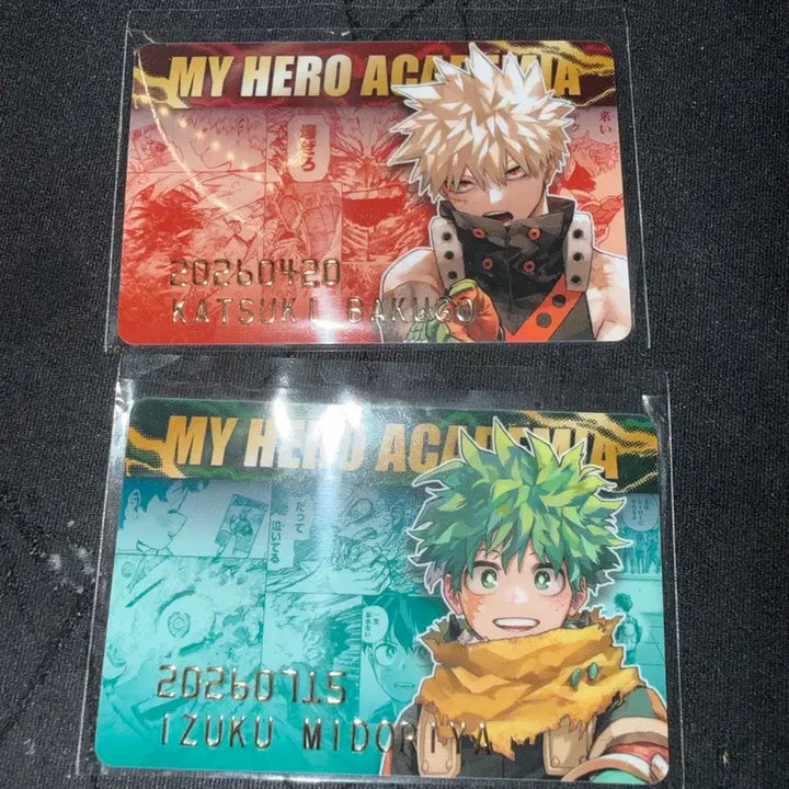 [BUNJANG] My Hero Academia Birthday Cards Bakugo &amp; Midoriya Bundle Set / 나히아 생일카드 바쿠고 미도리야 일괄