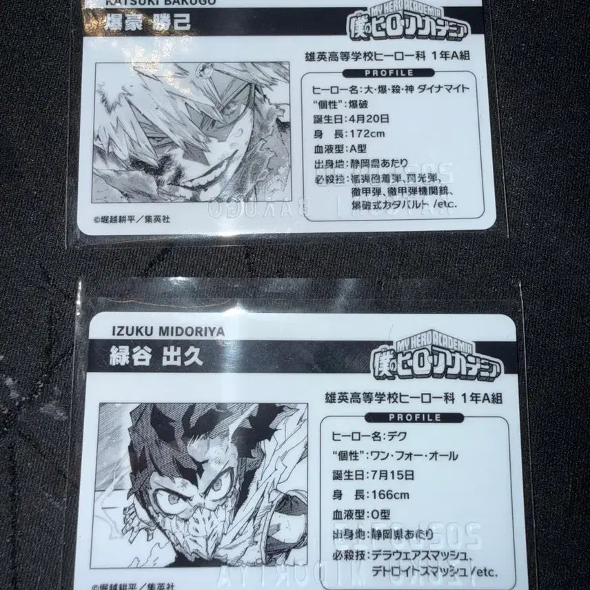 [BUNJANG] My Hero Academia Birthday Cards Bakugo &amp; Midoriya Bundle Set / 나히아 생일카드 바쿠고 미도리야 일괄