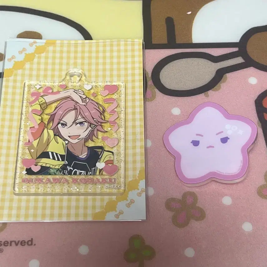 [BUNJANG] Ensemble Stars Kohaku CharaGEL Acrylic Clip / 앙스타 코하쿠 동심 별클립+아크릴