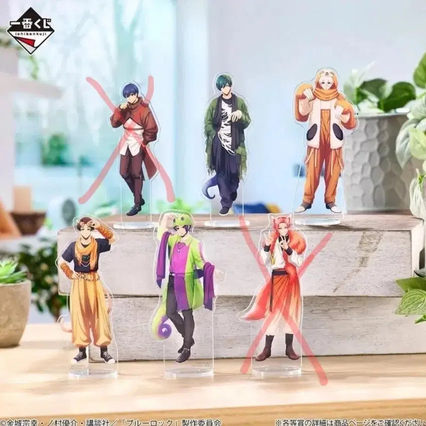 [BUNJANG] Blue Lock Ichiban Kuji Acrylic Stand Set (4 Types, Sealed) / 블루록 제일복권 아크릴 4종 비닐 미개봉 새상품 급처