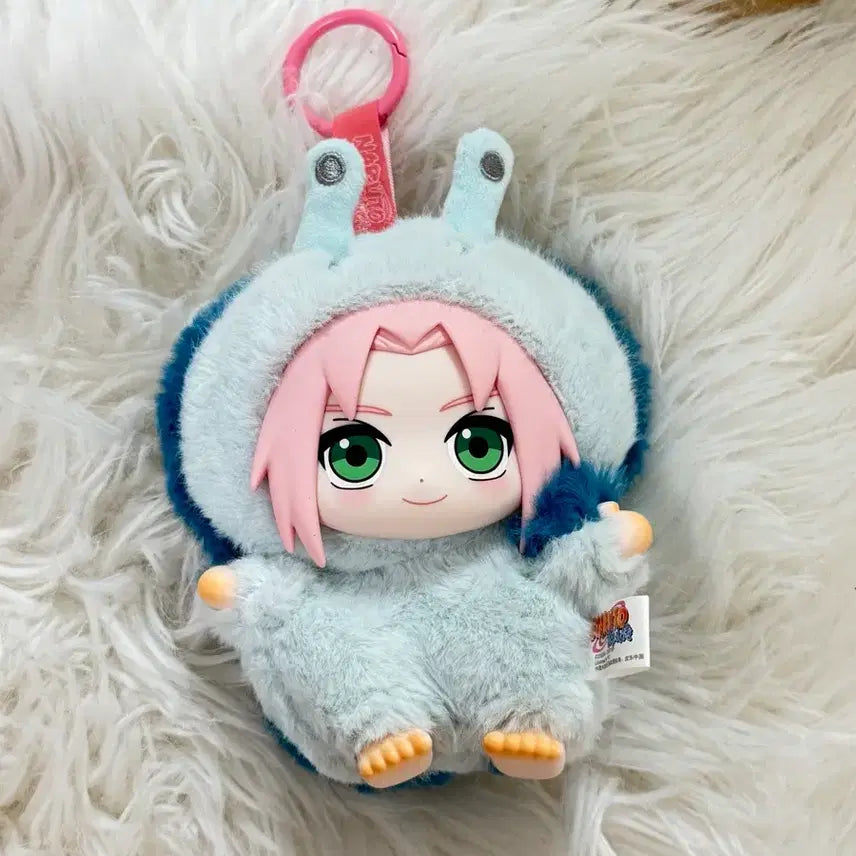 [BUNJANG] Naruto Nabubu Monster Party Sakura Plush Keychain / 나루토 나부부 몬스터파티 인형키링 사쿠라