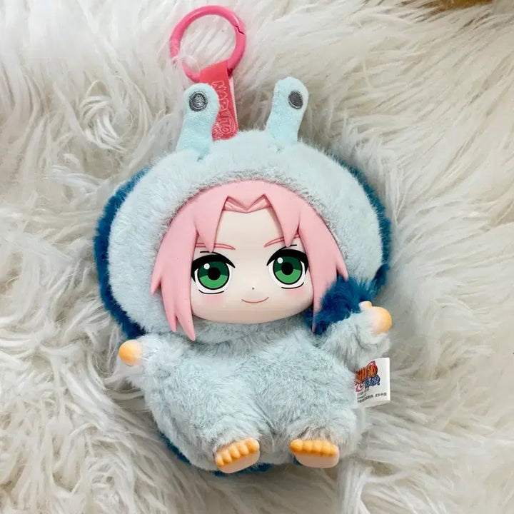 [BUNJANG] Naruto Nabubu Monster Party Sakura Plush Keychain / 나루토 나부부 몬스터파티 인형키링 사쿠라