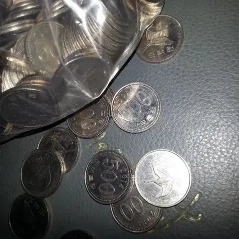 [BUNJANG] South Korean 500 Won Coins (2014) - 10 Pieces / 500원 동전 10개 2014년 중고