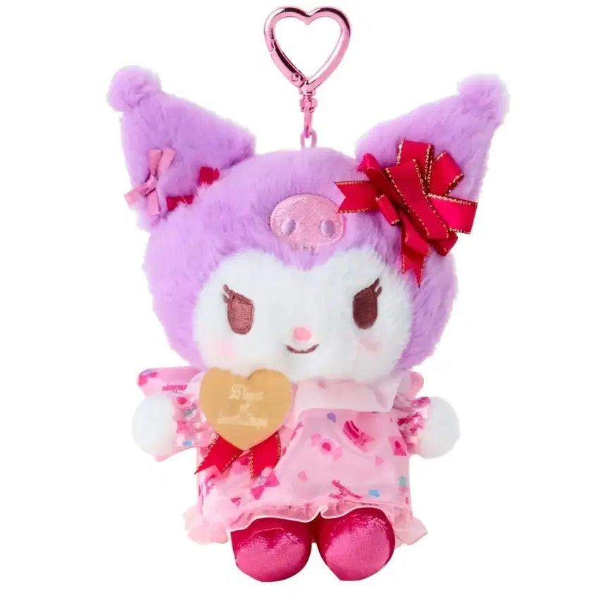 [BUNJANG] Sanrio 55th Anniversary Kuromi Mascot Keychain / 산리오 55주년 기념 쿠로미 마스코트 키링