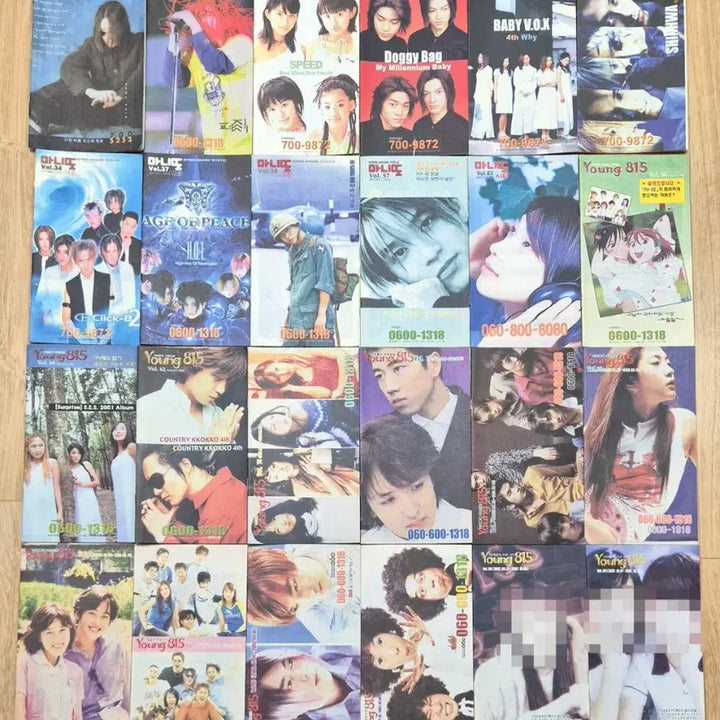 [BUNJANG] 90s Celebrity ARS Lyric Booklets Bundle (Seo Taiji, H.O.T., S.E.S., Fin.K.L., Shinhwa, Click-B, etc.) / [Y2K/고전문구] 90년대 연예인 ARS 소책자 가사집 마니또, young815, 프렌즈 일괄 판매합니다 (서태지/H.O.T/젝스키스/S.E.S./핑클/신화/클릭비 등)