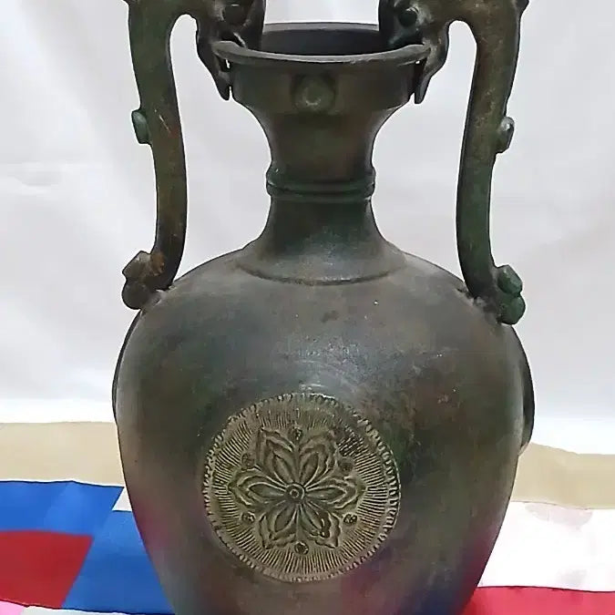 [BUNJANG] Chinese Bronze Wine Vessel with Dragon Head Motif / 중국 청동기