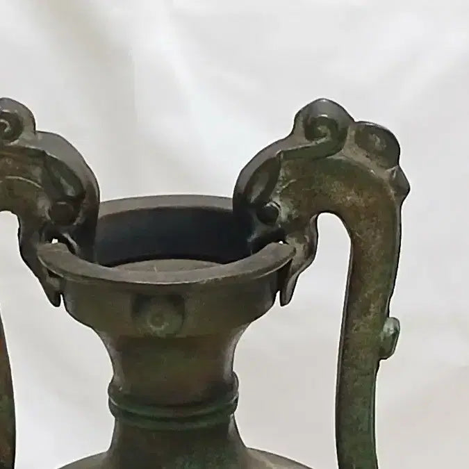 [BUNJANG] Chinese Bronze Wine Vessel with Dragon Head Motif / 중국 청동기