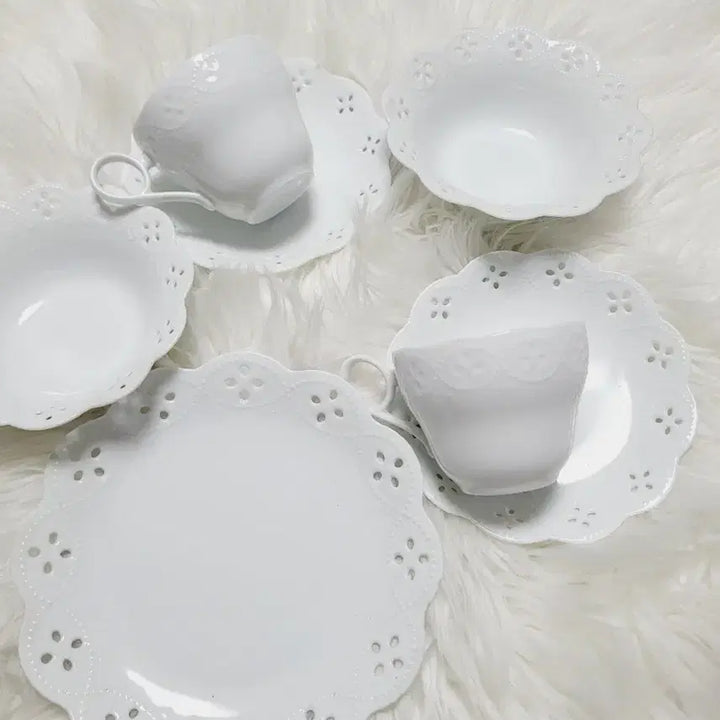 [BUNJANG] Lace Cup Set for 2, Imported from Japan / 레이스 컵 세트 2인조 수입 일본