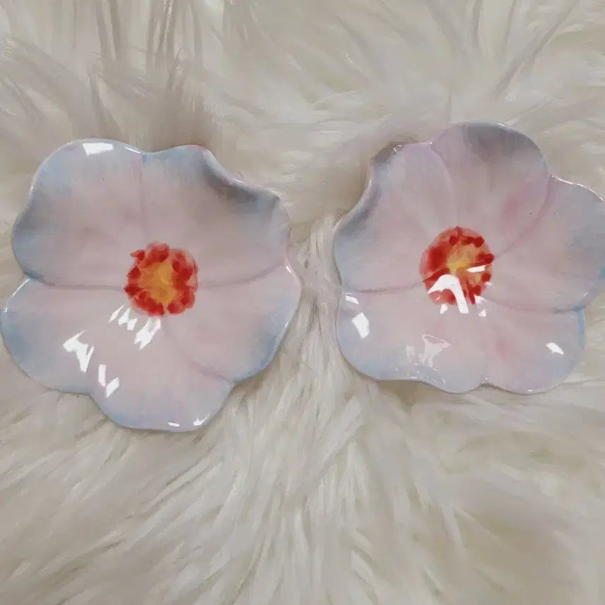 [BUNJANG] Imported Flower Mini Dish Set / 수입 플라워 미니미 디쉬
