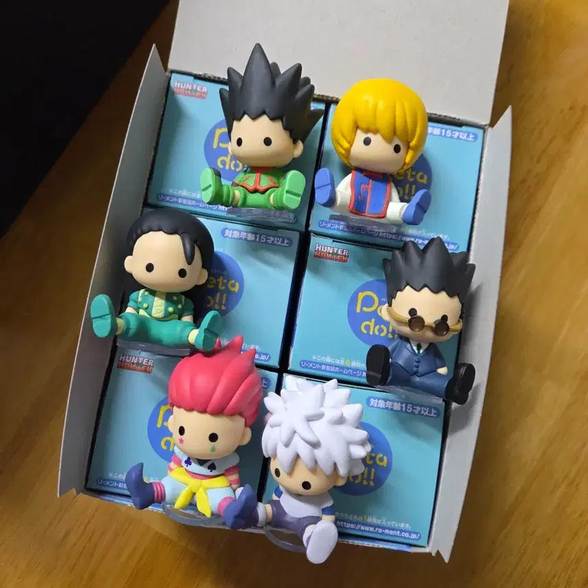 [BUNJANG] Hunter x Hunter Hunter Exam PetaDoll 6-Piece Full Set Gacha Figure / [헌터x헌터] 헌터시험 페타돌 6개 풀세트 가챠 피규어