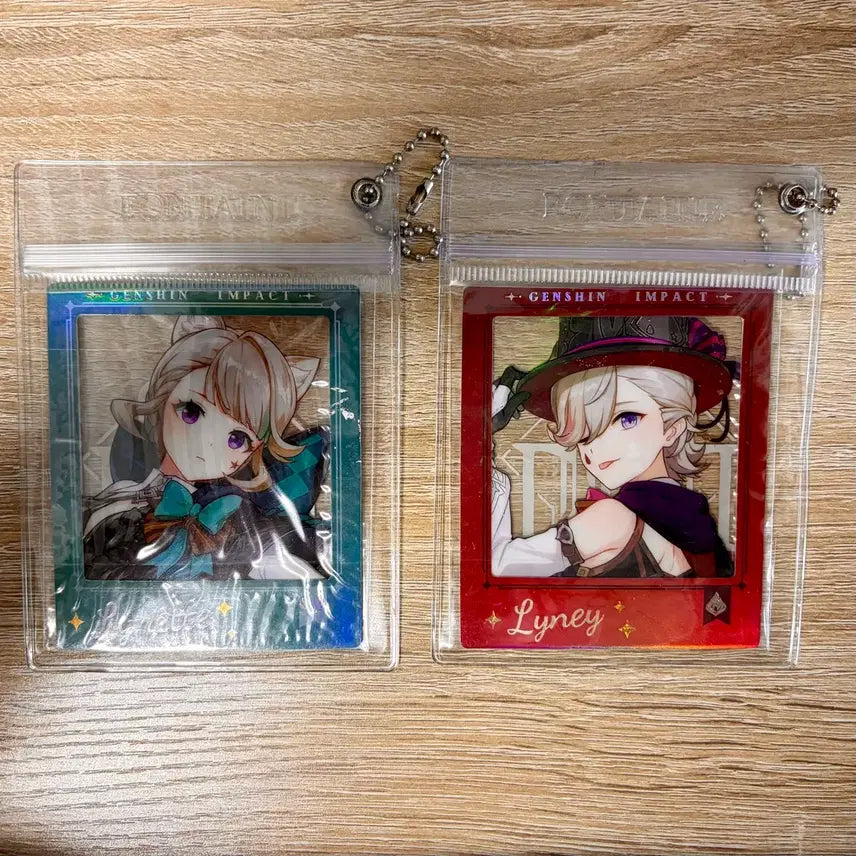 [BUNJANG] Genshin Impact Cafe Polaroid Set - Lynette &amp; Lyney Bundle / 원신 카페 폴라로이드 리니&amp;리넷 2종 일괄로 판매합니다