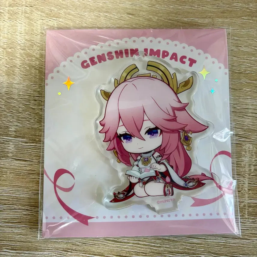[BUNJANG] Genshin Impact Raiden &amp; Yae Miko SD Acrylic Stand Set / 원신 라이덴&amp;미코 sd 아크릴 스탠드 2종 일괄로 판매합니다.