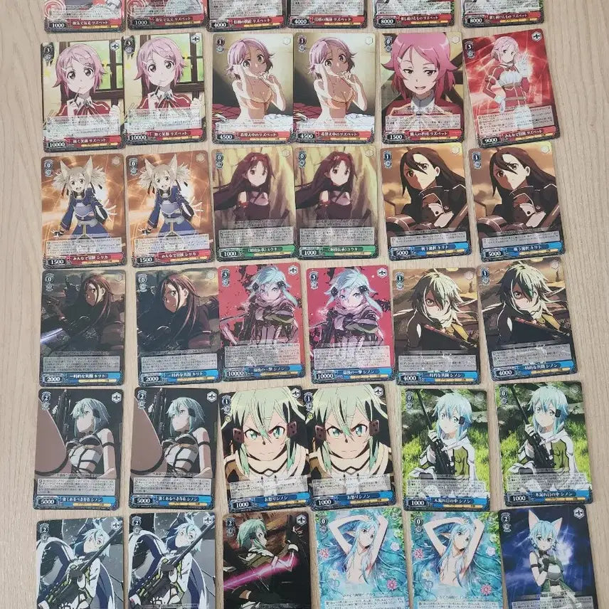 [BUNJANG] Weiss Schwarz Sword Art Online Card Bundle Set / 바이스슈발츠  소드 아트 온라인 카드