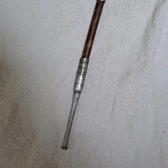 [BUNJANG] Antique Bamboo and White Brass Long-Stemmed Pipe (Gom-bangdae) / 옛날  (곰방대)