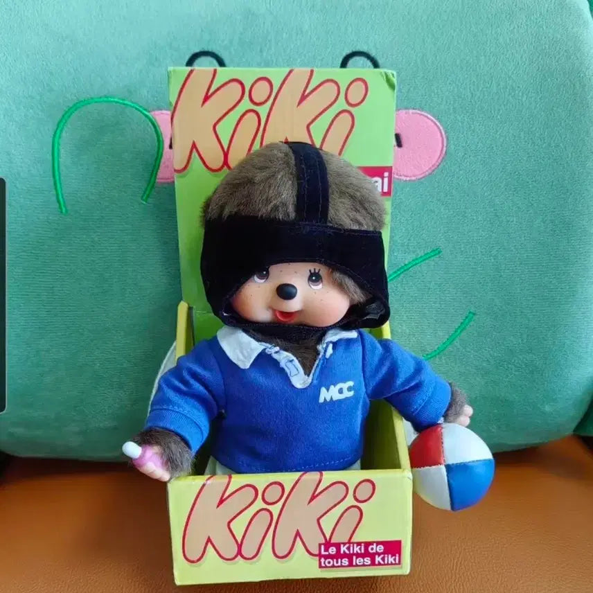 [BUNJANG] Monchhichi Kiki Rugby Boy Doll / 몬치치 프랑스 키키 럭비보이