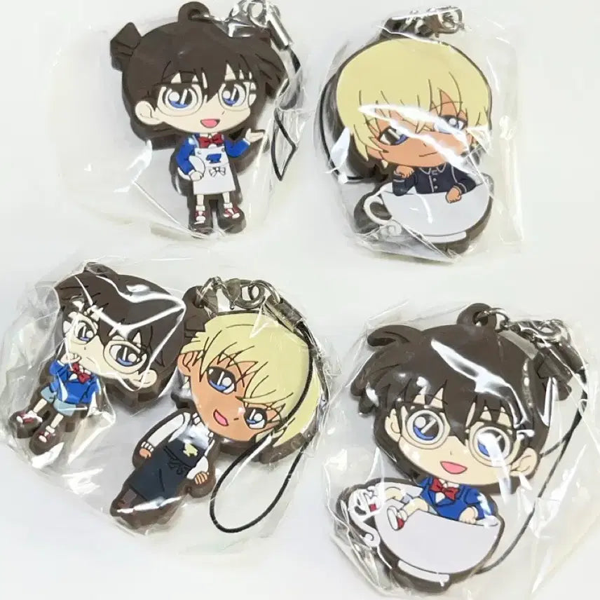 [BUNJANG] Detective Conan Amuro Tooru Rubber Strap (Sealed Bundle Set) / 코난 아무로 러버스트랩 미개봉 일괄