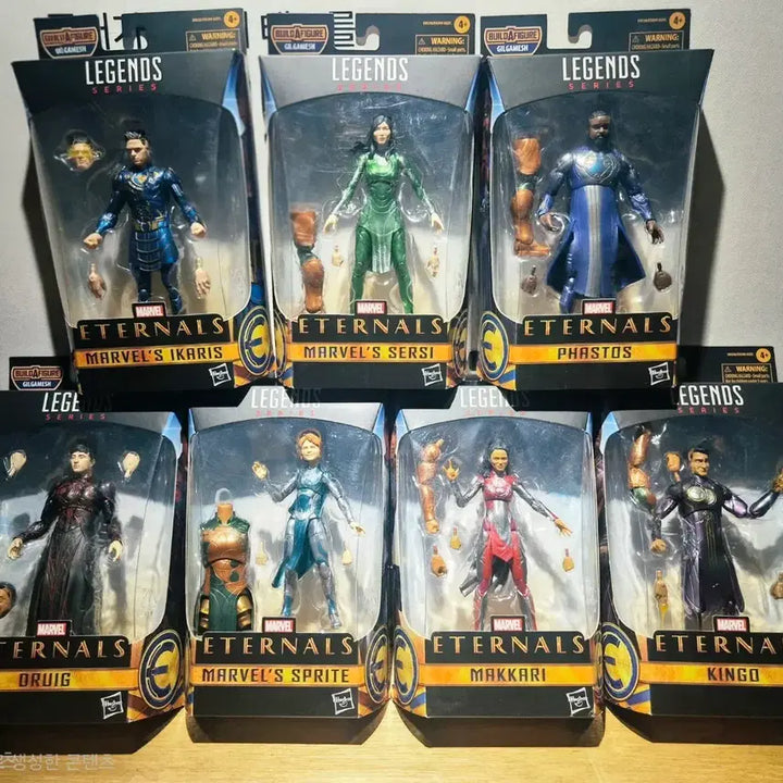 [BUNJANG] Marvel Legends Eternals Action Figure 8-Figure Set (Includes BAF Gilgamesh/Don Lee) / 마블 레전드 이터널스 피규어 8종 세트(BAF 마동석 포함)