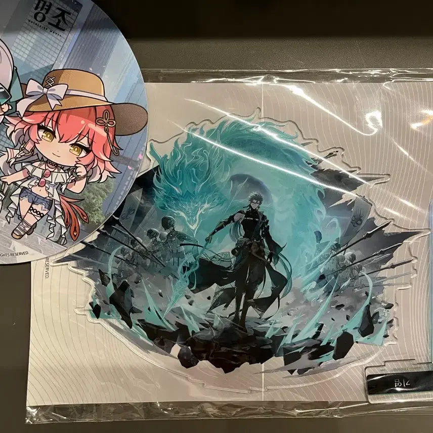 [BUNJANG] Myojo Shinyong Popup Acrylic Fan Bundle - Geumhee, Jangri / 명조 신촌 팝업 기염 아크릴 금희 장리 부채 일괄