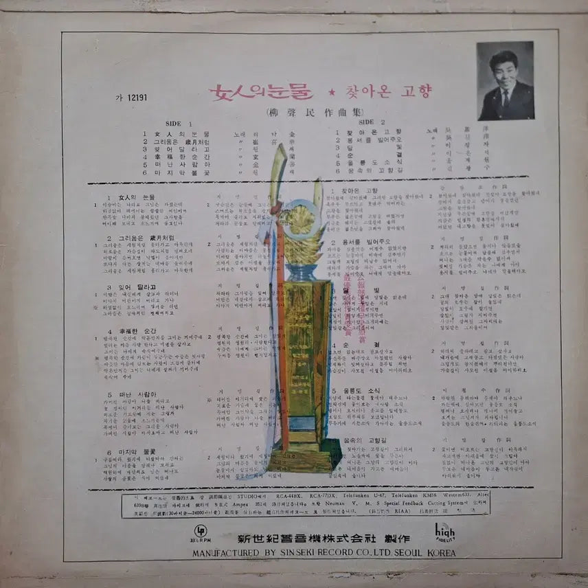 [BUNJANG] Various Artists 1969 LP: Rita Kim - Woman&
