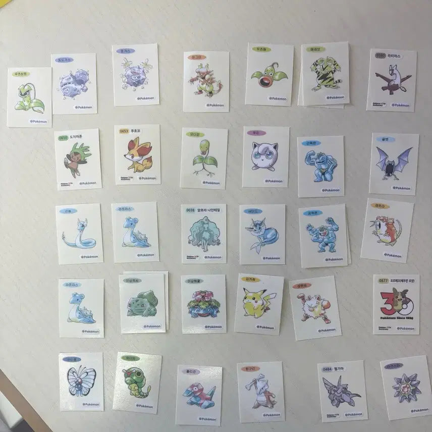 [BUNJANG] Pokemon Sticker Collection / 포켓몬띠부씰팔아여
