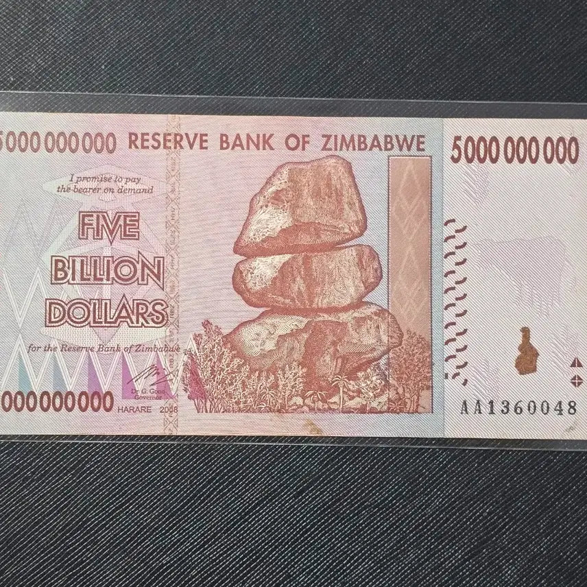 [BUNJANG] Zimbabwe 50 Billion Dollar Banknote, 2008, Uncirculated / 초고액권 짐바브웨 50억달러 지폐, 2008년, 극미품