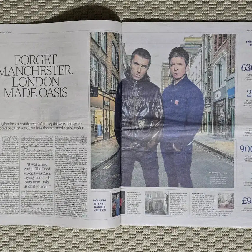 [BUNJANG] Oasis The London Standard Magazine July 2025 / 매거진 oasis 오아시스 THE LONDON STANDARD