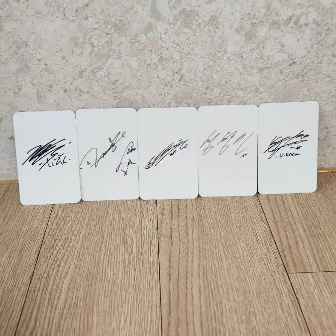 [BUNJANG] TVXQ! 5 Members Fan-Made Photocard Set (Signed Back) / [팬메이드] 동방신기 5인 고화질 포토카드 5종 세트 (사인 뒷면)