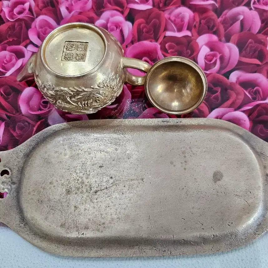 [BUNJANG] Antique Brass Teapot Set / 놋 찻주전자 세트