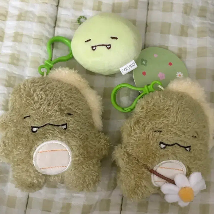 [BUNJANG] Pixely Dinosaur Mochi Plush Keychain Set / 픽셀리 공룡 찹쌀떡 인형 키링 일괄