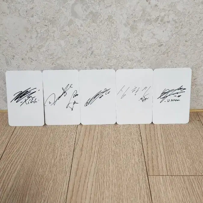 [BUNJANG] DBSK (5 Members) Fanmade Photocard Set (Autographed Back) / [팬메이드] 동방신기 5인 고화질 포토카드 5종 세트 (사인 뒷면)