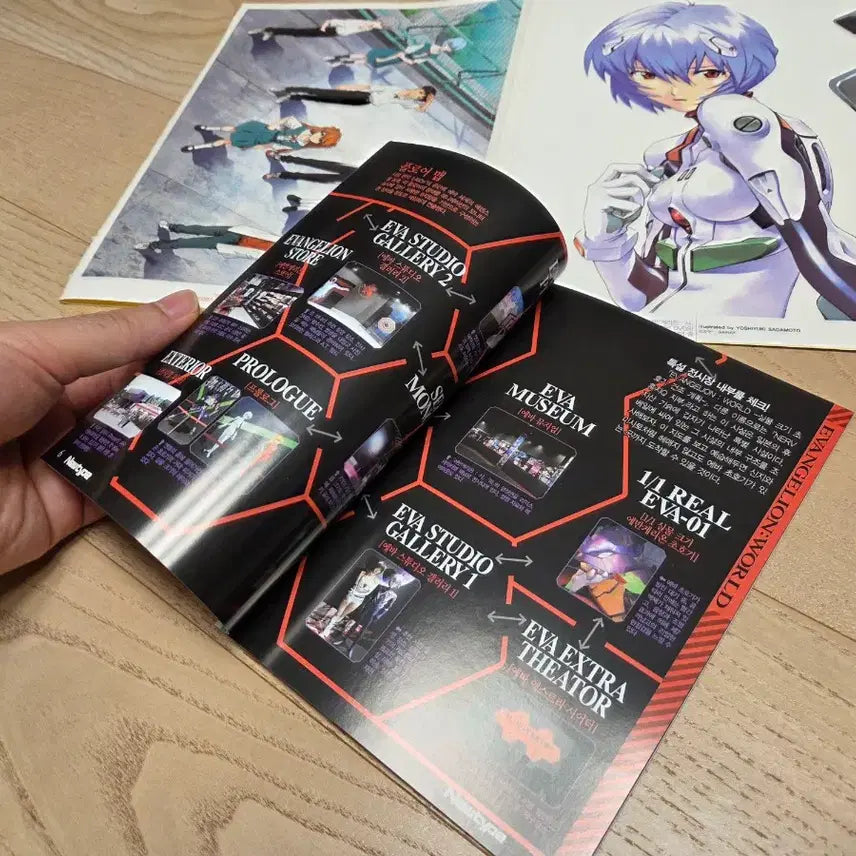 [BUNJANG] Evangelion Newtype Supplement Booklet &amp; Stickers / 에반게리온 뉴타입 부록