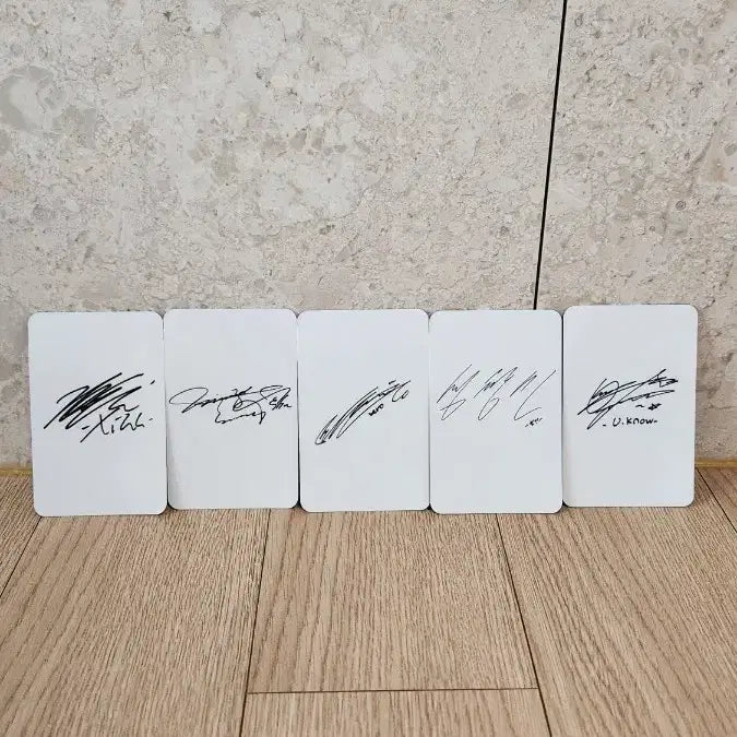 [BUNJANG] TVXQ! 5 Members Fan-Made Photocard Set (Signed Back) / [팬메이드] 동방신기 5인 고화질 포토카드 5종 세트 (사인 뒷면)
